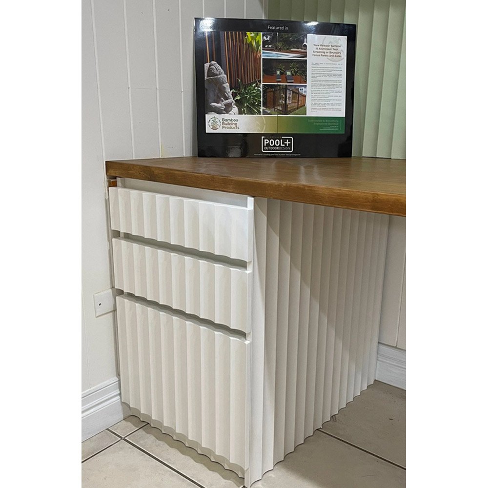 Groove Feature Wall Panels – Easy Flat or Curved Walls – Peel & Stick