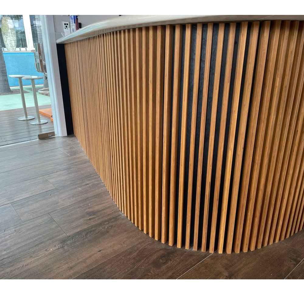 Slated Curved & Flat Screen Wall Panels – Simple Installation