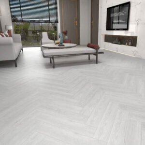 Grey Herringbone